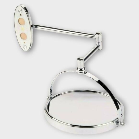 DeWEISN Rotating Extendable Adjustable Magnifying Make Up Mirror Silver - Picture 6 of 11